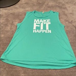 Lucy green tank top